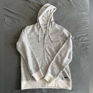 Men's Gray Zip-Up Hoodie Sweater